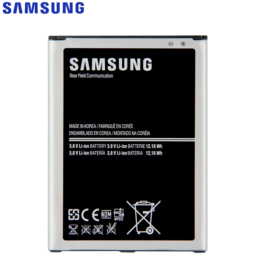 Оригинальный аккумулятор Samsung B700BC B700BE для Galaxy I9200 Mega 6 3 подлинное настольное