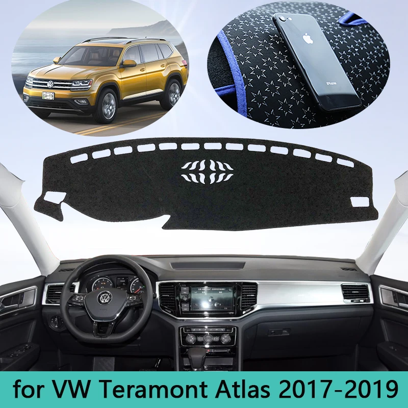 Коврик для приборной панели коврик подходит VW Volkswagen Teramont Atlas 2017 2019 автомобильный