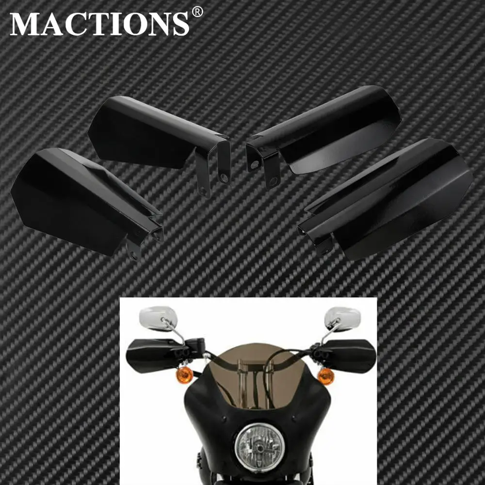 

Мотоциклетная защита для рук из нержавеющей стали с черным блеском, 1 пара, защита для рук для Harley Sportster XL Dyna Baggers, защита от падения