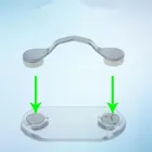 Магнитный держатель для очков со съемной планкой