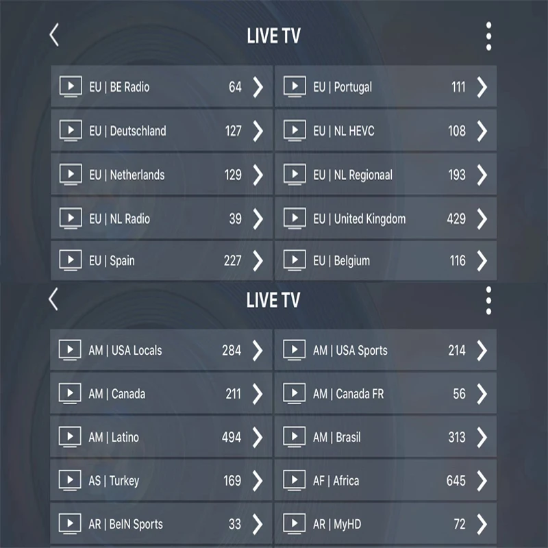 Португальское IPTV испанский подписки для Android iptv-приставка 4K Испания 6000+ Каналы Италия Latino Brzsil США взрослых Enigma2 MAG ip ТВ