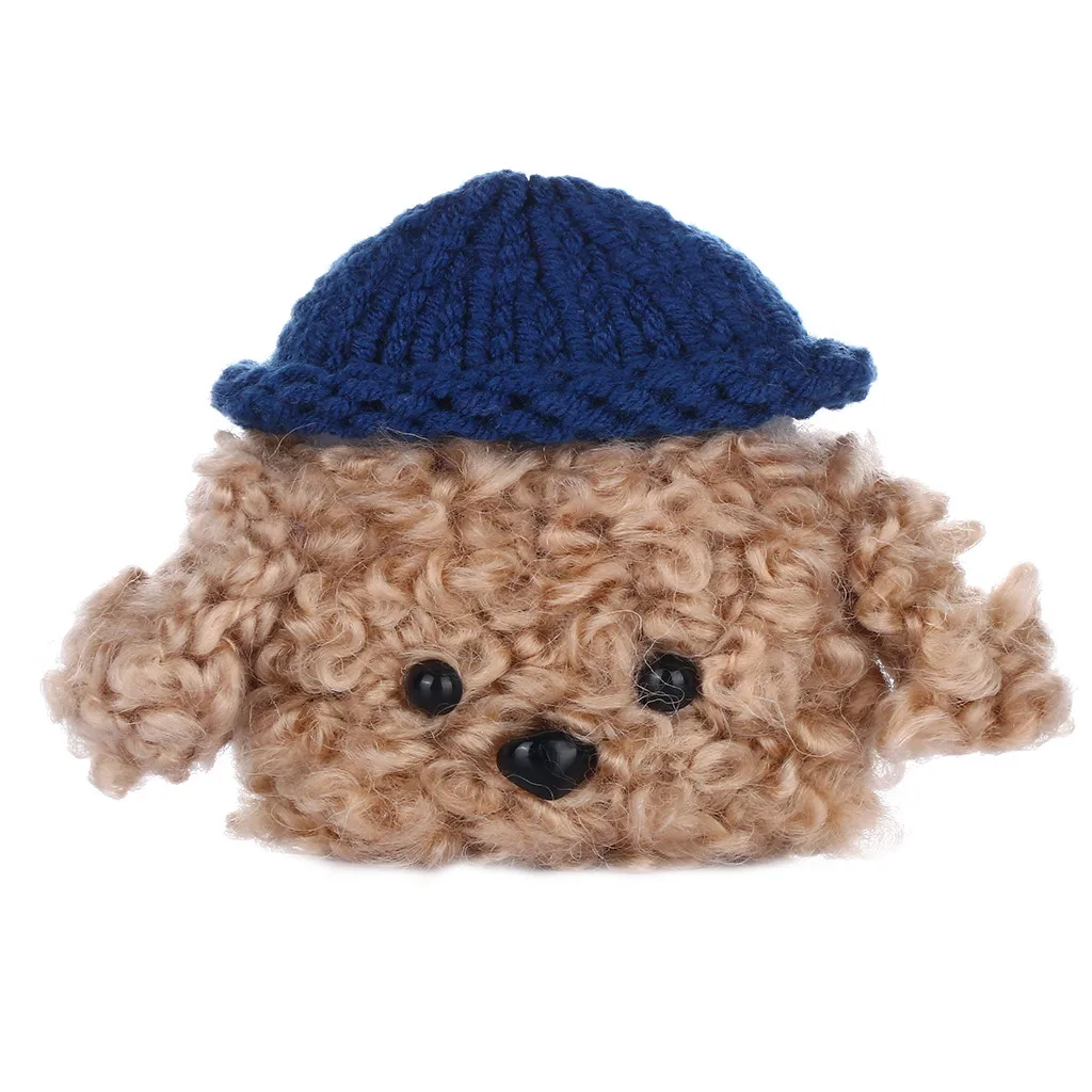 For AirPods Pro 2019 Wireless Charging Case Knitted Lovely Plush Anti-lost Protective Skin Cover Cute Casual Wool Set Knitting |