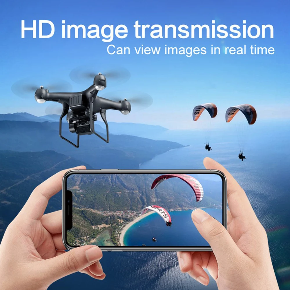 Радиоуправляемый квадрокоптер S32T Дрон 4K HD ESC широкоугольная камера WIFI FPV высота