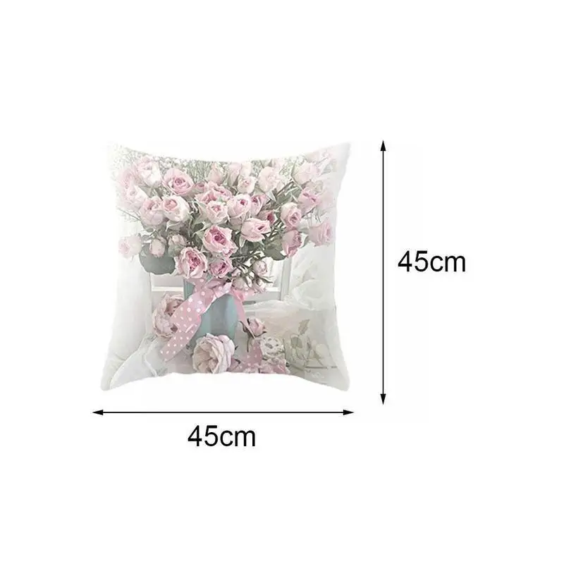 

Fashion Beauty Flower Pattern Throw Pillow Cushion Sofa Decorative Pillowcase Bed Car Cover 45x45cm Home Decor G4E5