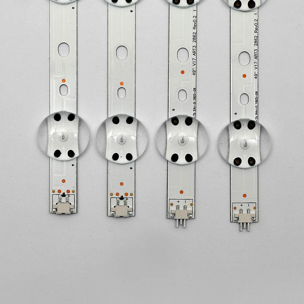 Новый набор из 4 шт. светодиодный комплект для телевизора LG 49UV340C 49UJ6565 49UJ670V V17 49 R1 L1