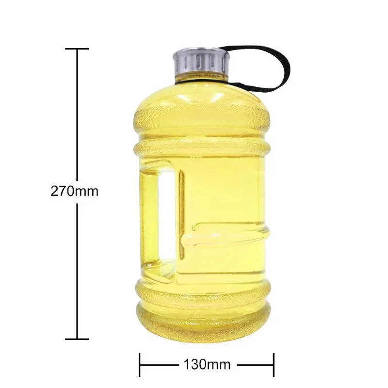 2.2L пластиковая бутылка для воды с большой емкостью, шейкер для уличных походов, герметичный, для тренировок, тренажерного зала, фитнеса, йоги, бутылка с большой чашкой, кувшин для воды