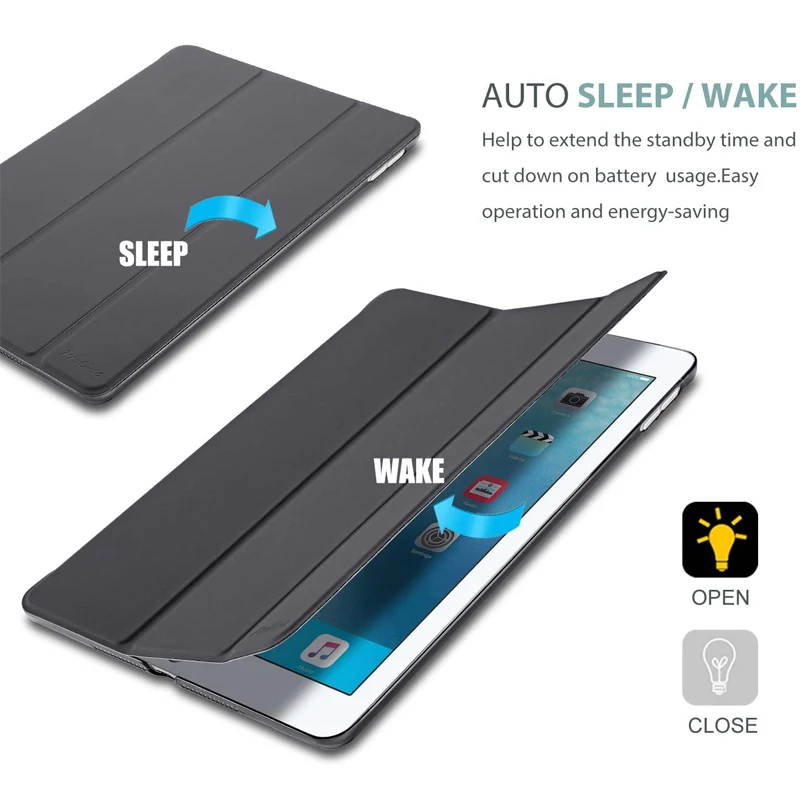 

For iPad 9.7 inch 2017/2018 Case for iPad Air 1 Air 2 PU Cover for Ipad Mini 1 2 3 7.9 Inch Stand Cases for iPad Mini 4 5 Funda