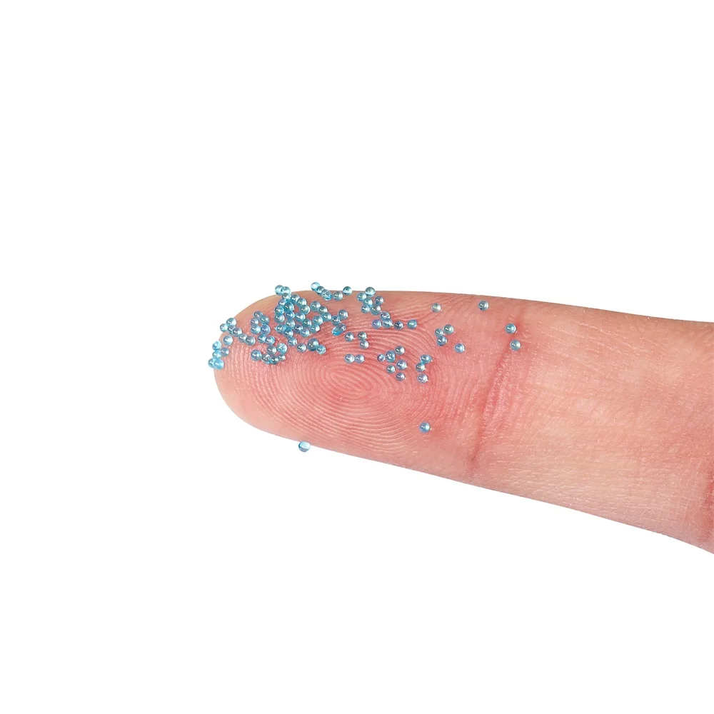 Buy 1Bag Mini Bubble Ball Beads Tiny Crystal Glass Bead For Silicone Mold UV Resin Epoxy Filler Filling DIY Nail Art Decor on