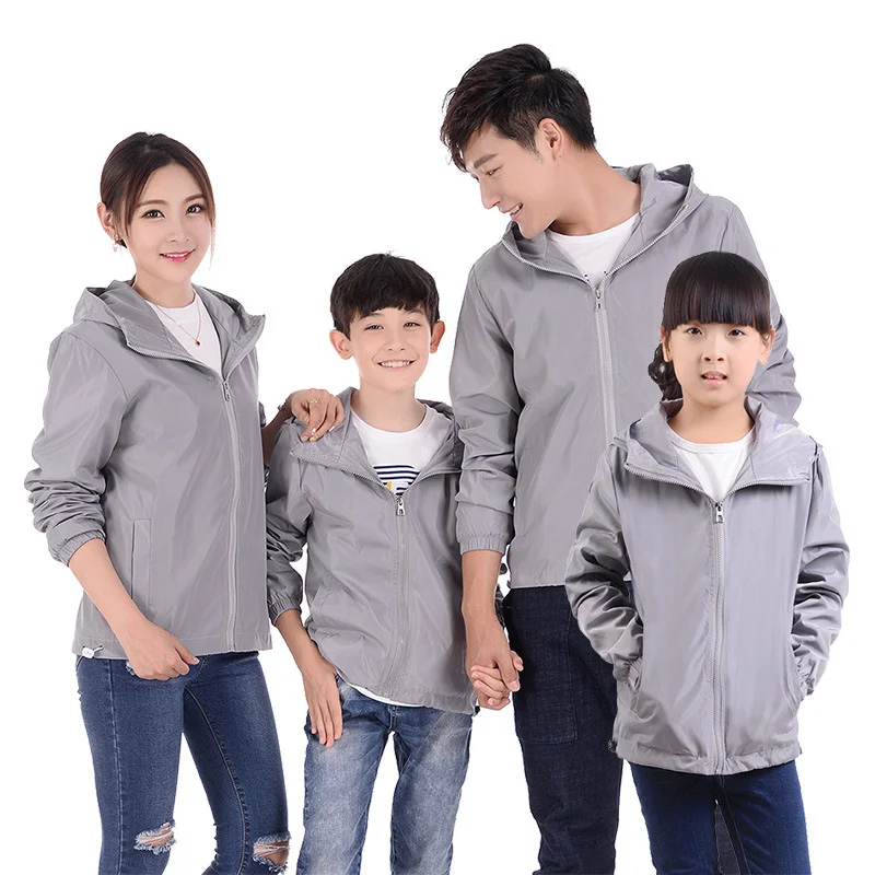 

Family Matching Clothes Men Running Jackets Women Kid Waterproof Sun Protection Fishing Clothes Quick Dry Cycling Windbreaker