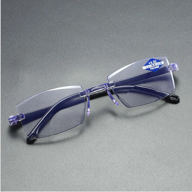 

Middle-aged and Elderly People, Frameless, Trimmed Reading Glasses, Anti-blue Light, Smart Zoom, Reading Glasses