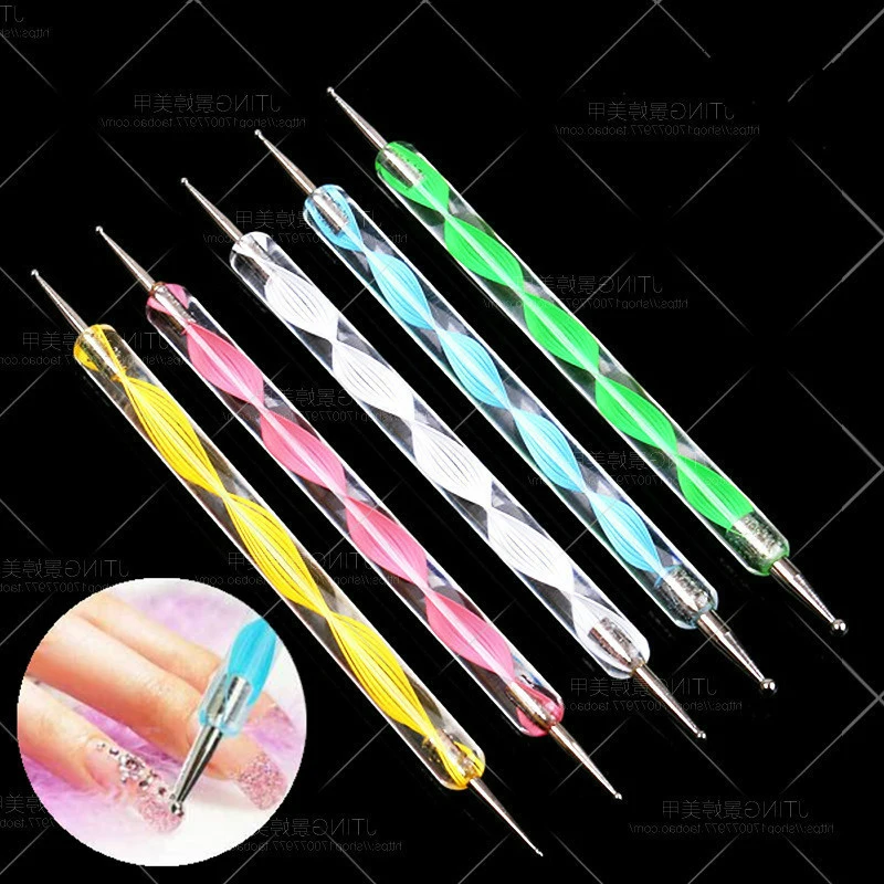 1 шт. акриловая пудра в горошек для дизайна ногтей Гель лак украшения хрустальный