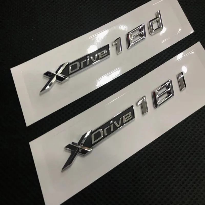 1X хромированный автомобильный наклейка XDrive с эмблемой X Drive 18d 18i для BMW X1 X3 X5 X6