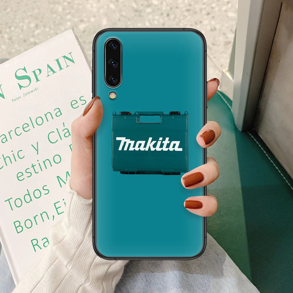

makita Phone case For Samsung Galaxy A 5 10 20 3 30 40 50 51 7 70 71 E S 4G 16 17 18 black funda luxury cover soft cell cover