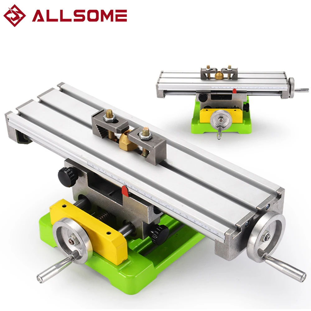 

ALLSOME MINIQ Multifunction Drill Vise Fixture Working Table Mini Precision Milling Machine Worktable