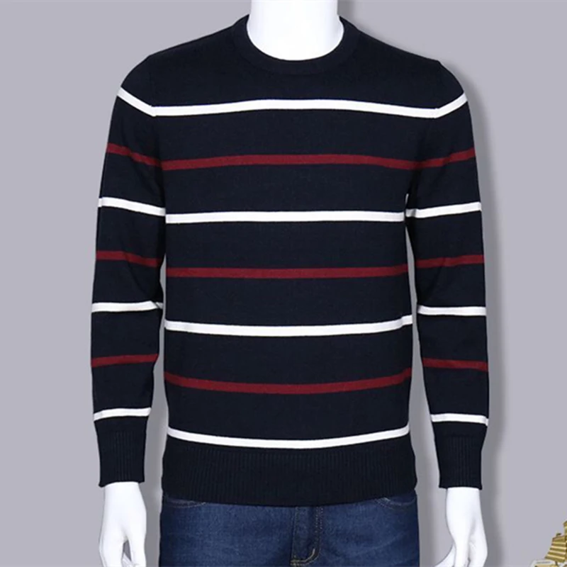 

High Quality Men Crocodile O-Neck Cotton Sweater Autumn Winter Jersey Jumper Hombre Pull Homme Hiver Pullover Knitted Sweaters