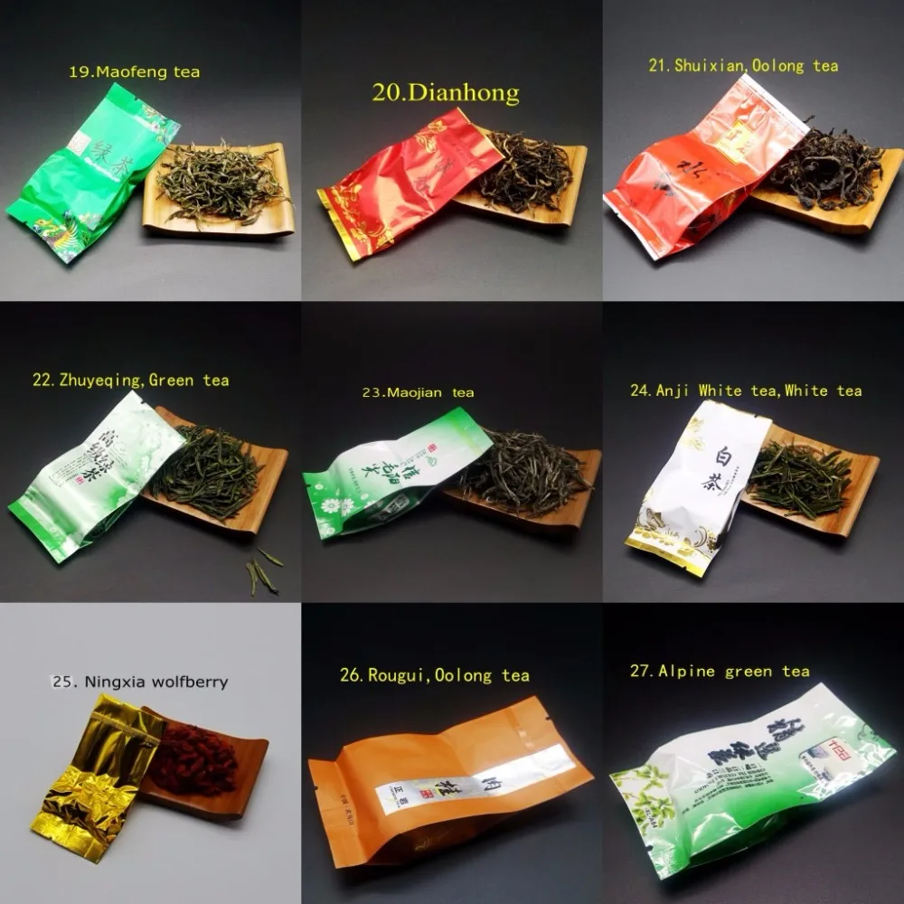 Китайский чай с 36 различными вкусами включая молоко Oolong Pu-erh травяной цветок