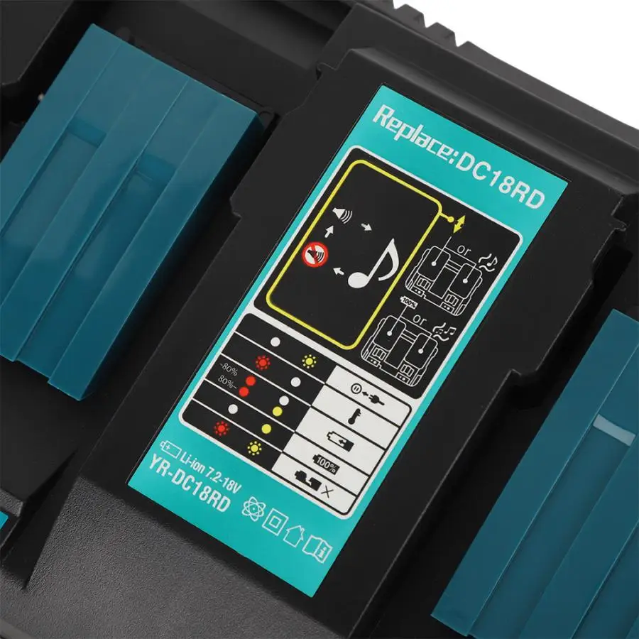 Двойное зарядное устройство с USB интерфейсом DC18RD подходит для BL1830 Bl1430 14 4-18 V |