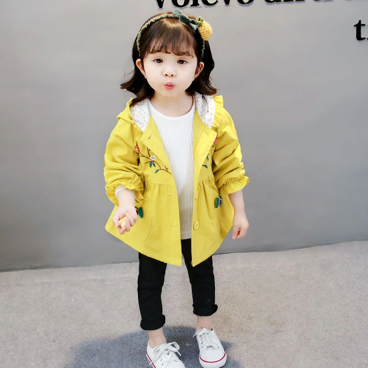 Осенняя хлопковая куртка для девочек в стиле принцессы детская одежда модель 2019