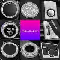 car crystal diamond interior multimedia buttons cover knob steering wheel auto air outlet for audi a3 a4l 2017 2018 2019 style