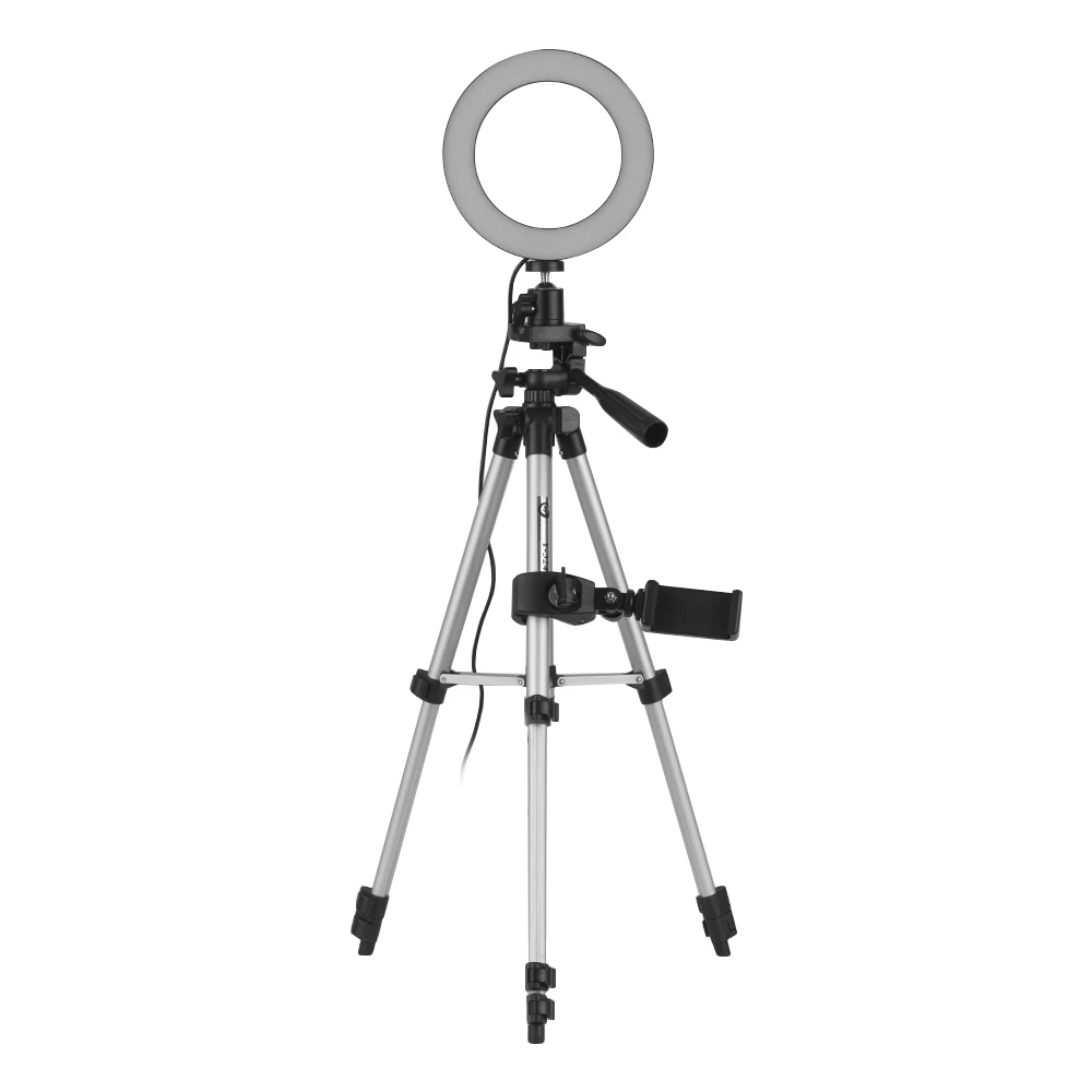 6 дюймовый светодиодный кольцевой мини светильник с регулируемой яркостью 10