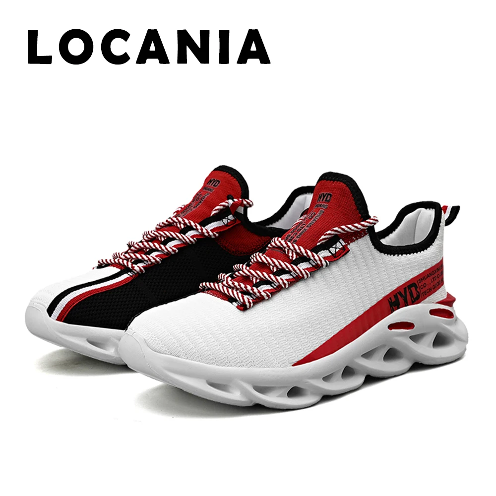 Светильник кроссовки для бега повседневные спортивные дышащие вязаные модные