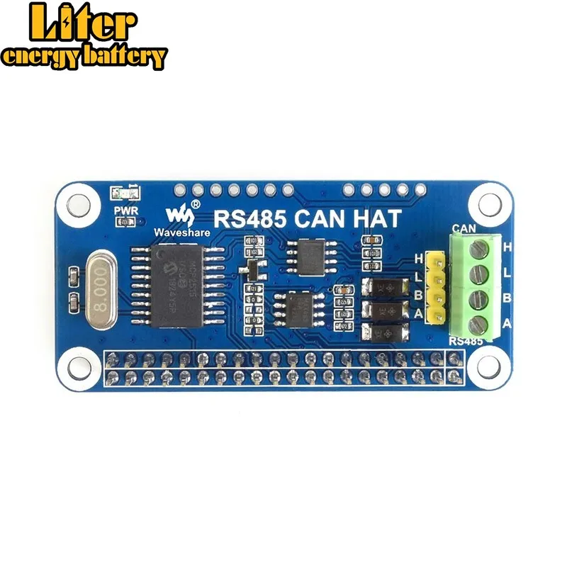 Плата Waveshare RS485 CAN для Raspberry Pi Zero/Zero W/Zero WH/2B/3B/3B + встроенный контроллер CAN: MCP2515 485