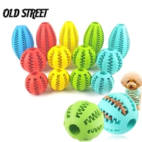 5cm7cm11cm new pet watermelon ball toy dog toy ball interactive bouncing ball natural rubber leaking ball tooth cleaning ball