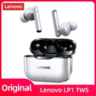 Новые беспроводные наушники Lenovo LP1, Bluetooth 5,0, двойное Стерео шумоподавление, HIFI басы, сенсорное управление, длительный режим ожидания, 300 мАч, гарнитура