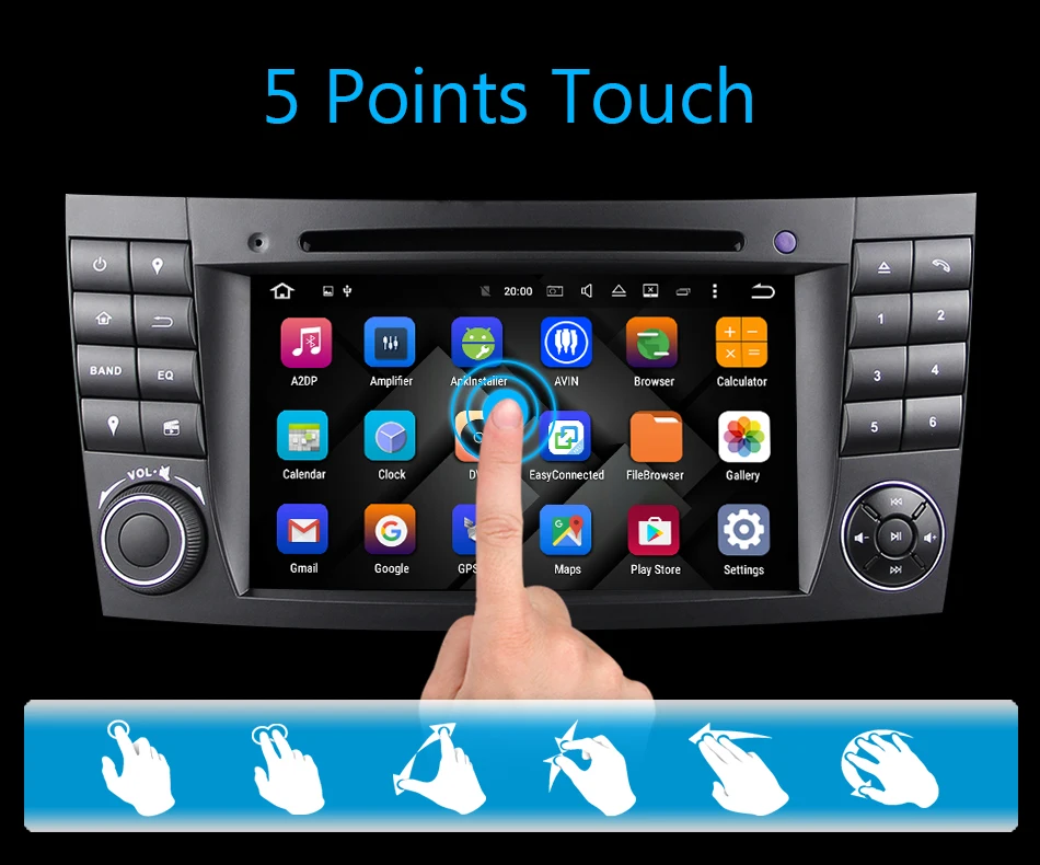 Eunavi Android 9 0 Автомобильный GPS для Mercedes W211 W219 W463 CLS350 CLS500 CLS55 E200 E220 E240 E270 E280 без dvd-плеера