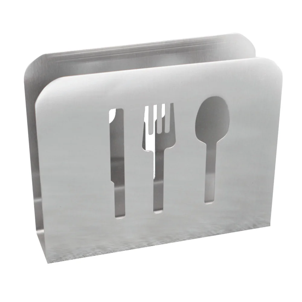 

12x4x8.5cm European Style Stainless Steel Towel Rack Simple Vertical Tissue Holder (Small)