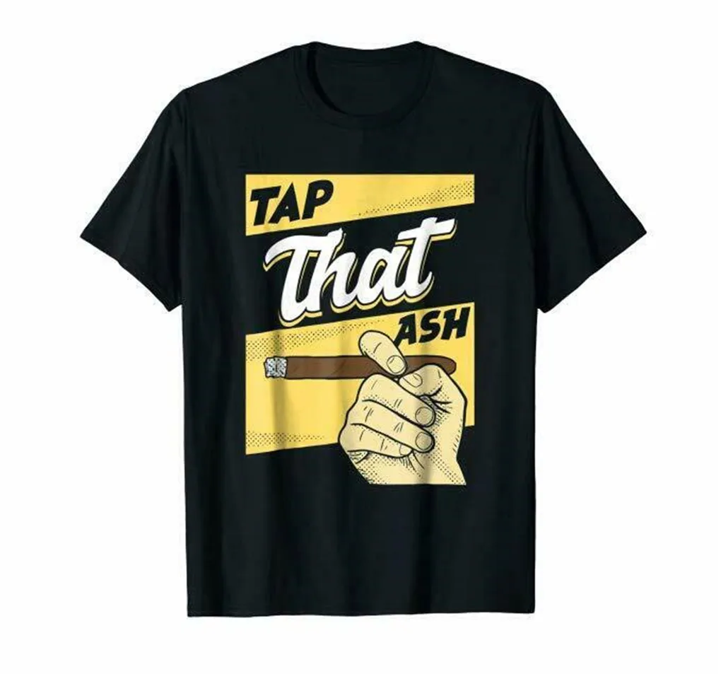 Винтажная футболка с надписью Tap That Ash Cigar Smoking Lover Gift юмористический