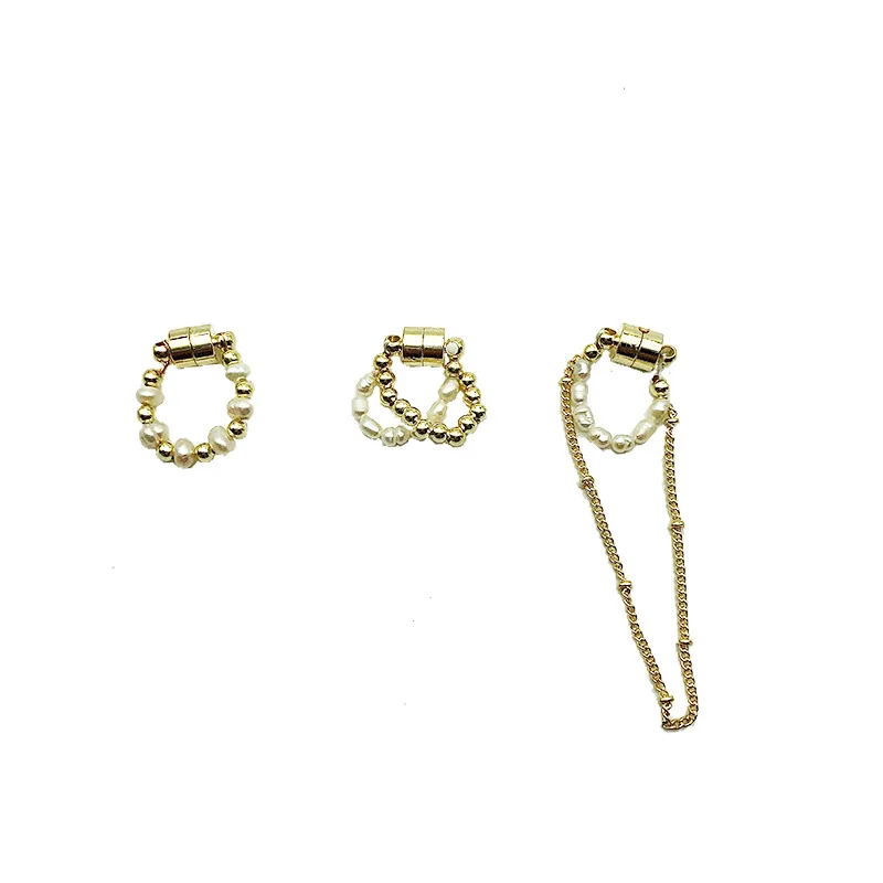 

Fashion 3pcs/sets Ear Cuff Cross Clip On Pearl Earrings Fake Piercing Earcuffs Earings For Women Jewelry No Hole Accessorie