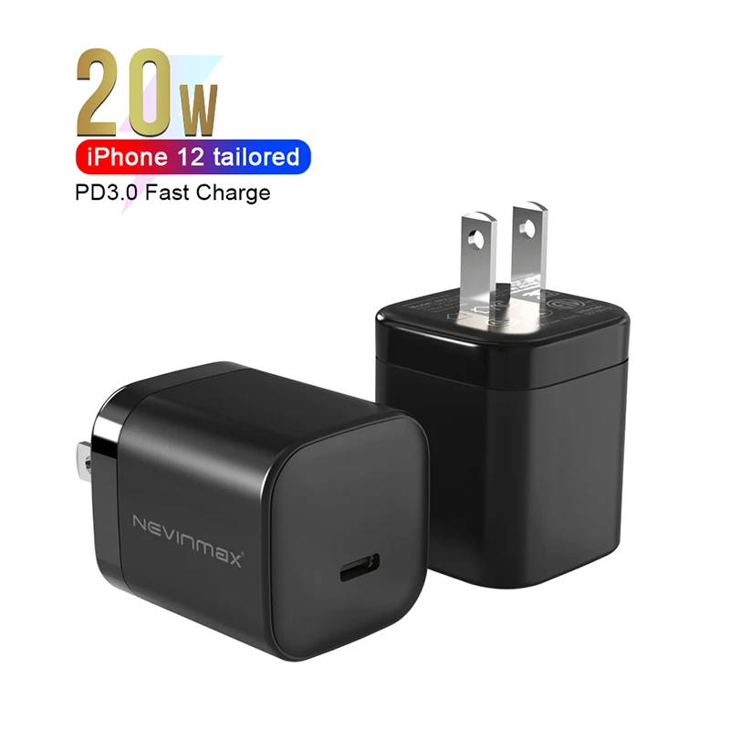 

20W Fast Charger Plug USB-C Charger Universal For iPhone 11 11Pro Max Samsung Galaxy S20 Airpods Pro Mobile Phone Charger Plug