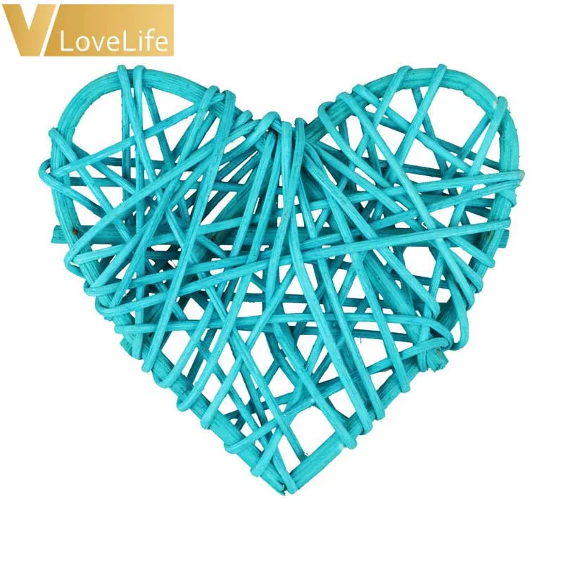10PCS/Lot 10CM Heart Sepak Takraw For Christmas Birthday Party &amp Home Wedding Decoration Rattan Ball Supplies | Дом и сад