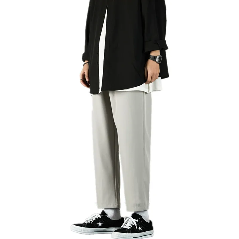 

Джоггеры мужские из ледяного шелка, уличная одежда в стиле хип-хоп, повседневные спортивные брюки с карманами, модные штаны в стиле Харадзюк...