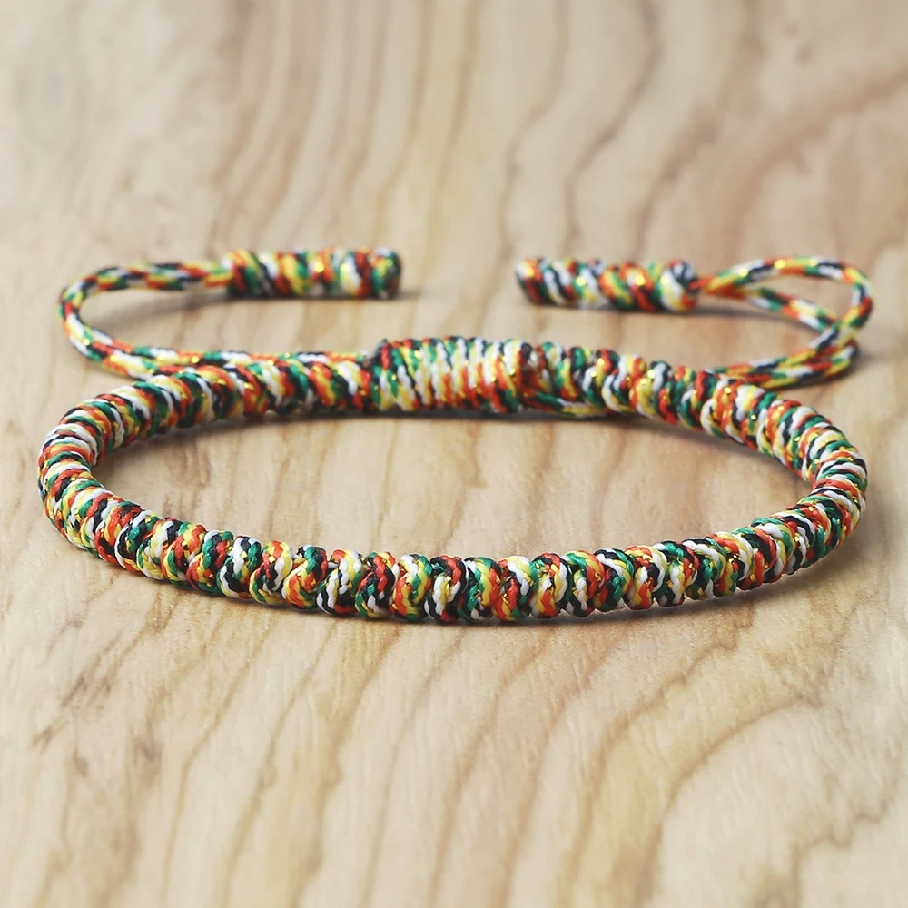Браслет из веревки для женщин и мужчин в богемном стиле разные цвета