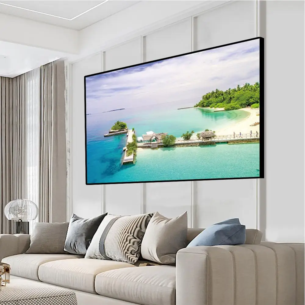 Картина на холсте с видом море скандинавский декор современные плакаты и принты