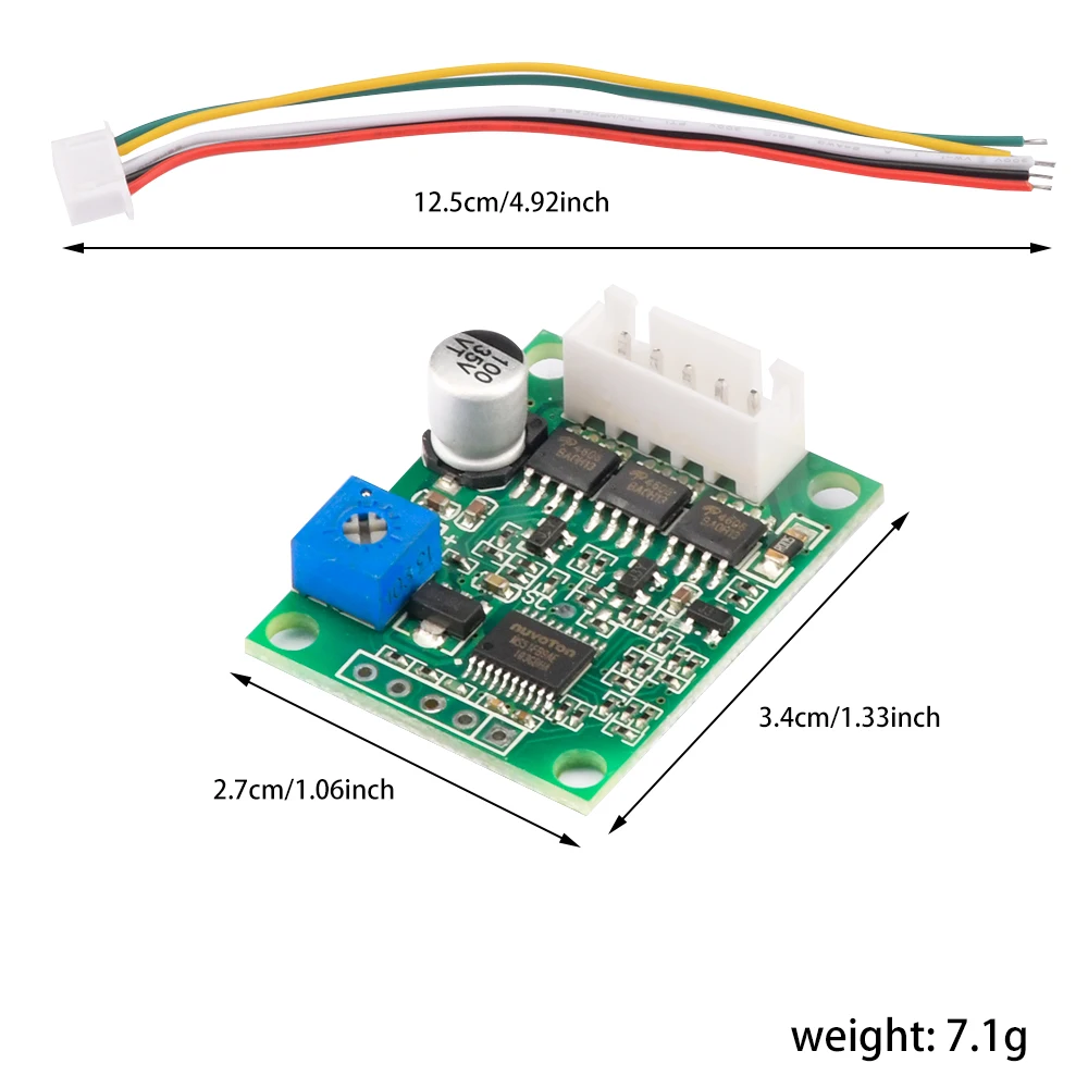 

DC6-20V 60 Вт контроллер электродвигателя BLDC, трехфазный бесщеточный драйвер двигателя постоянного тока, плата двигателя с поддержкой PLC 0-5 В