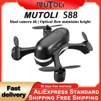 mutoli s88 drone 4k hd dual camera 50x zoom wifi fpv drone optical flow positioning height keeping rc quadcopter with camera