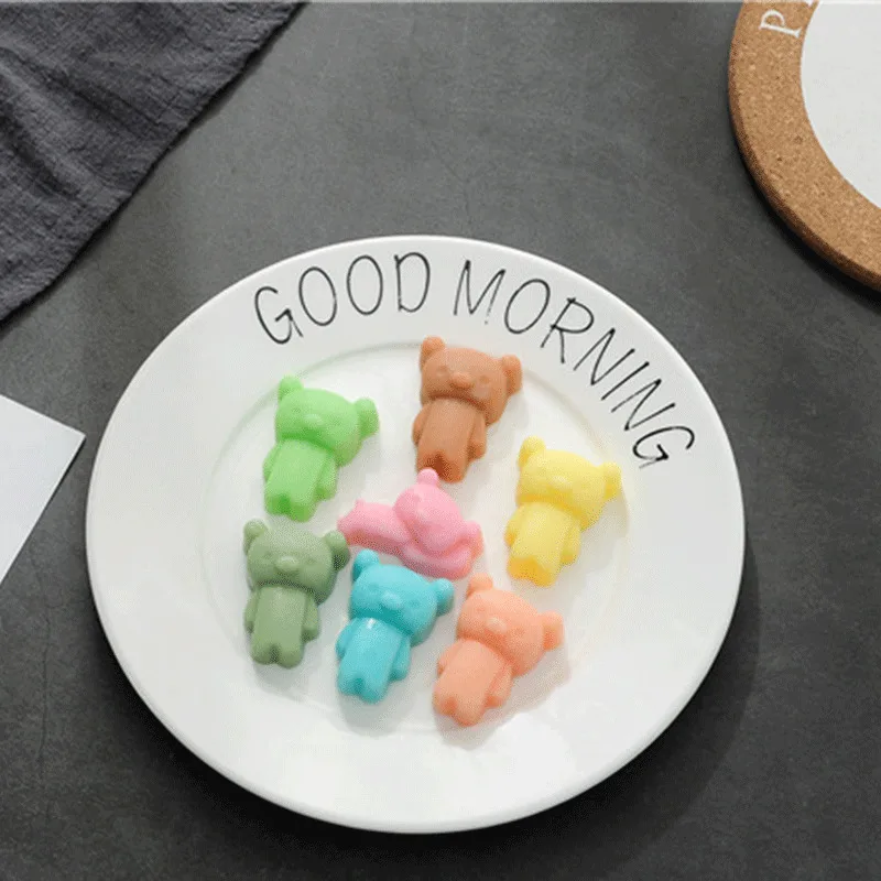 DIY Инструменты для украшения торта Медведь силиконовая форма шоколада помадные