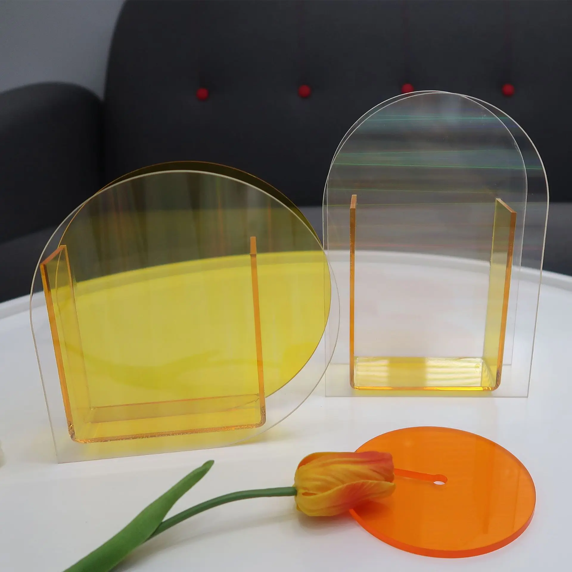 Новые искусственные радужные вазы Цветочная композиция цветы ваза украшение для