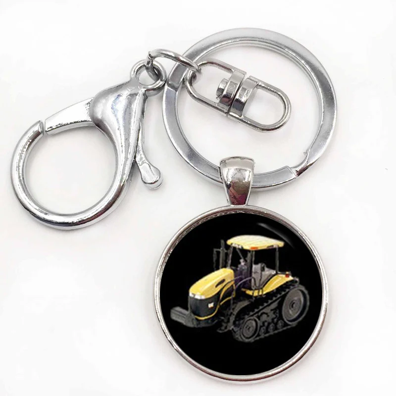 Бренд гоночный двигатель Серебристый Брелок для ключей Винтаж GT гонки силуэт арт