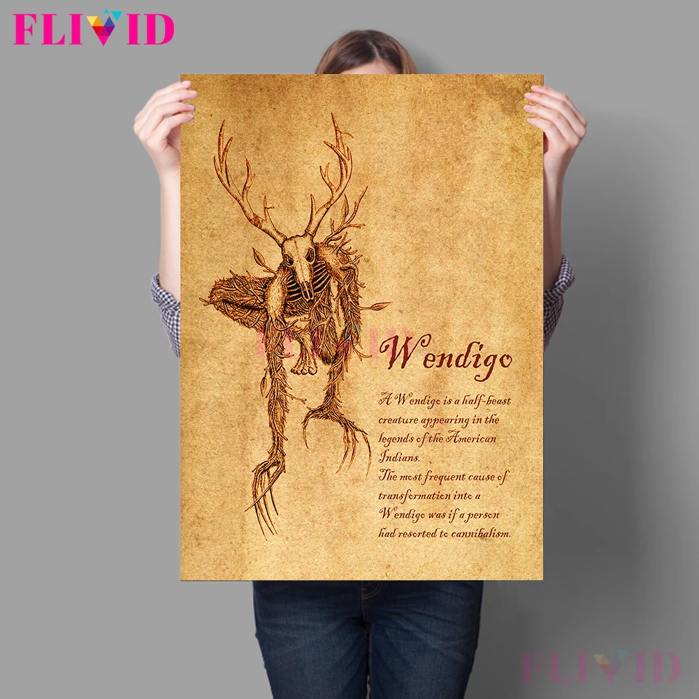 

Retro horror myth Poster Nordic Poster Wall Pictures For Living Room Wall Art Canvas Painting Posters Prints decoration Unframed