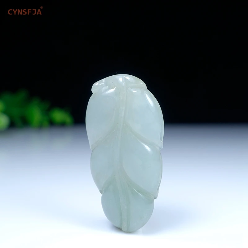 CYNSFJA Новый настоящий Сертифицированный натуральный Изумрудный нефрит класса А