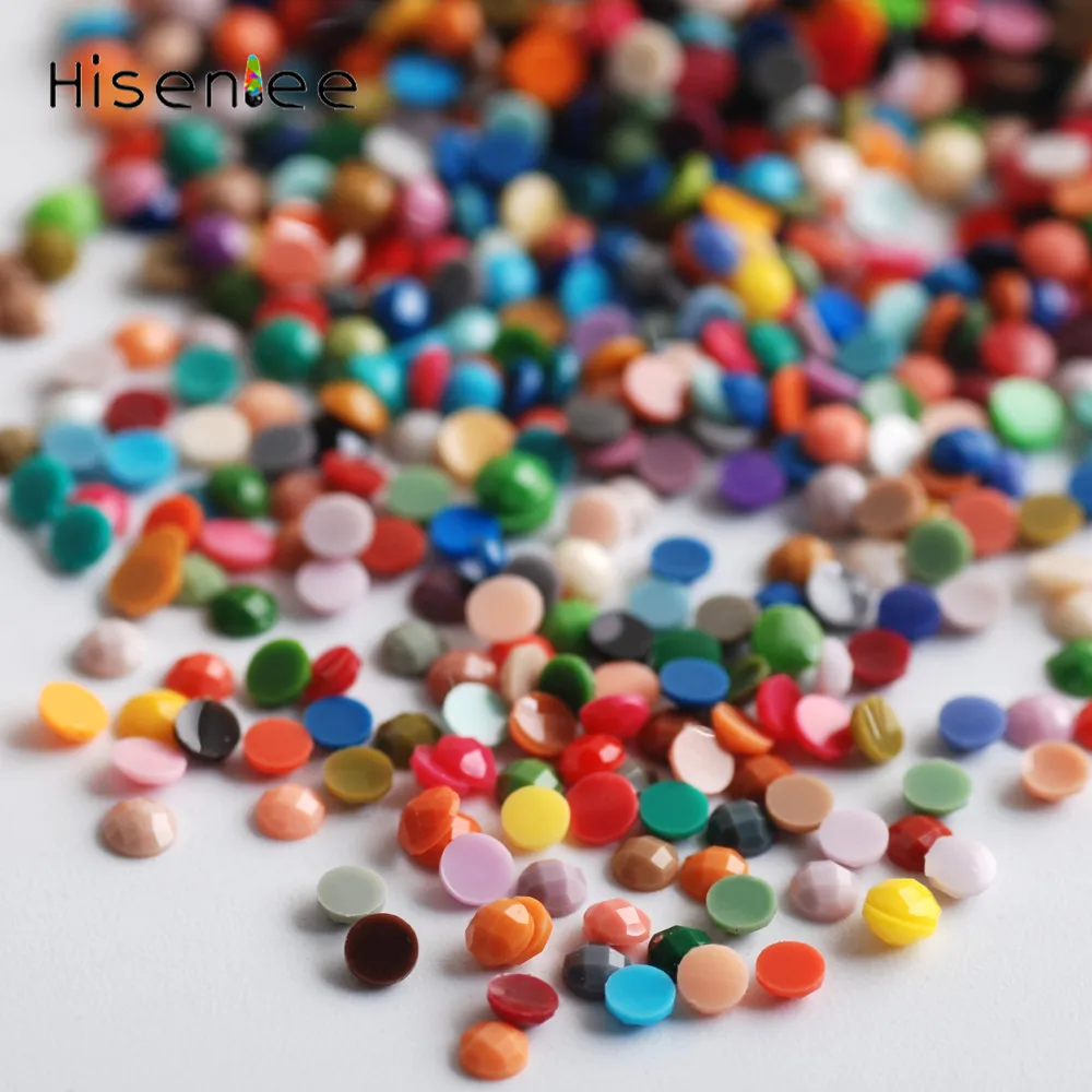 5000 шт. смешанных цветов акриловые плоские круглые Черепаховые лица классические