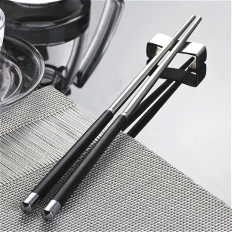 

Metal Stainless Steel Plastic Chopstick Rest Chopsticks Holder Spoon Stand Rack Pillow Shape Frame Art Craft Kitchen Tools