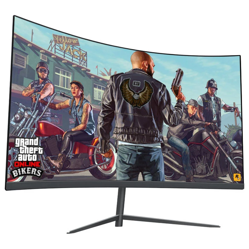 

Изогнутый игровой ЖК-монитор 24 ''Fhd 1080p, изогнутый монитор для ПК, игровой монитор 144 Гц