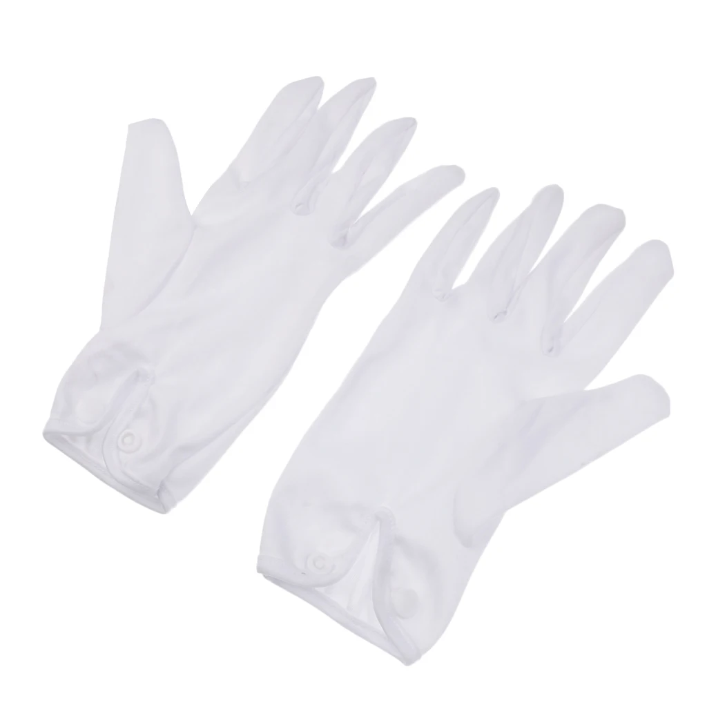 

2 Pieces White Gloves for Snooker Pool Referee One Size Fits Most