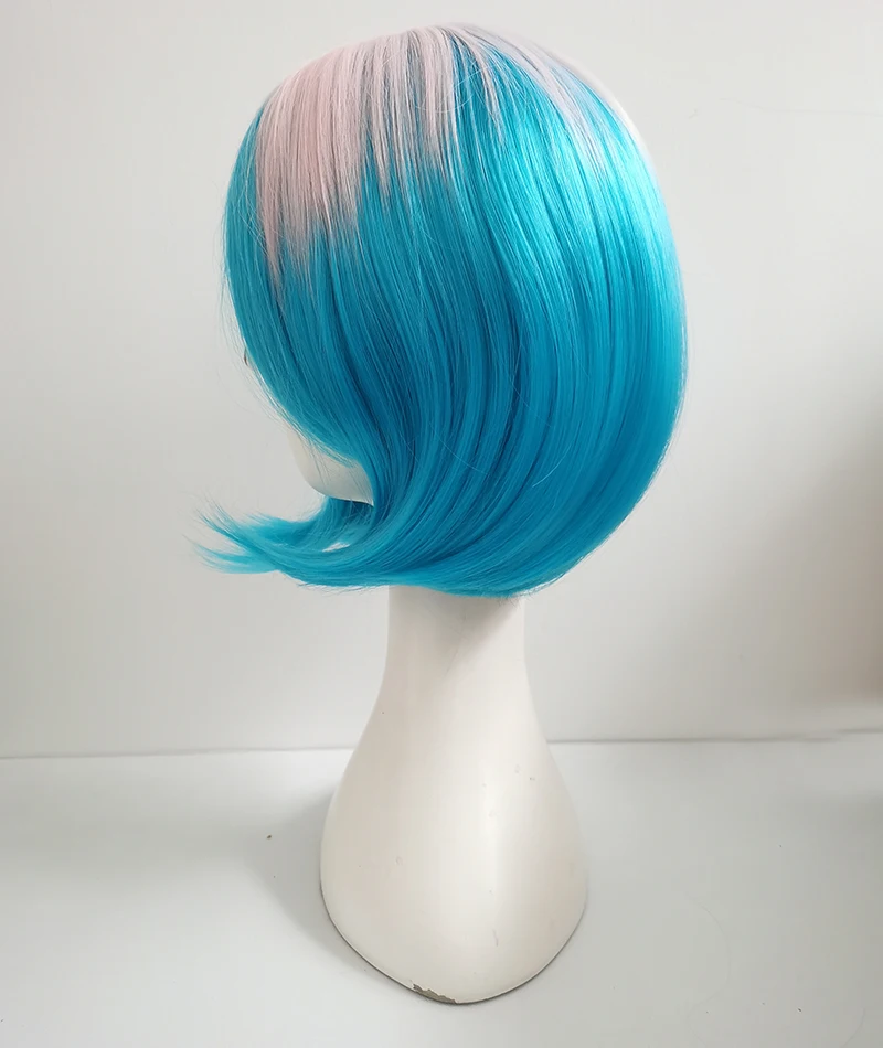 Anime Chloe Elizabeth Price Pink Blue Ombre Cosplay hair wig