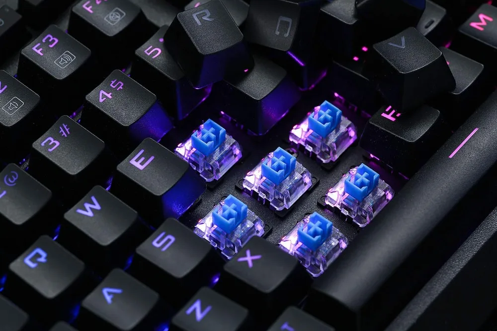 Redragon K580-PRO RGB Механическая игровая клавиатура RGB светодиодный подсветка 104 клавиши антиприкольные макроклавиши с оптическими синими переключателями